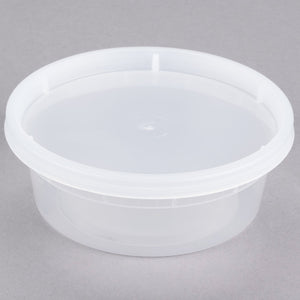 8oz Deli Food Storage Containers with Lid Togo Soup Cup Microwave Safe 240/pack