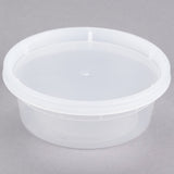 8oz Deli Food Storage Containers with Lid Togo Soup Cup Microwave Safe 240/pack