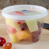16oz Deli Food Storage Containers with Lid Togo Soup Cup Microwave Safe 240/pack
