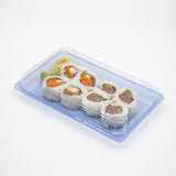 ST-5-015 Blue/Black PET Sushi Trays with Lids 100Sets