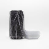 STI-807 Plastic PP Bento Box with Lid Black 110sets