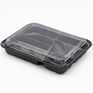 STI-306A 5 Compartments PP Bento/Lunch Box Meal Prep Containers with Lids 100sets