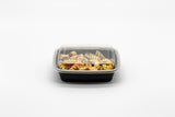 12oz Rectangular Plastic Microwaveable Food Container 150 sets/cs