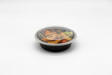 24oz Round Plastic Microwaveable Food Container 150 sets/cs
