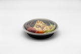 32oz Round Plastic Microwaveable Food Container 150 sets/cs