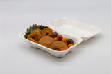 9"x 6"x 3" Clamshell Fiber Pulp Lunch Bento Box Container 100sets