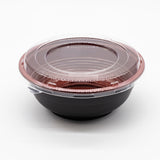 DB-312RB 16oz / 500ml Take Out Donburi bowl With Clear Lid Plastic 150sets