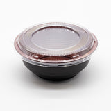 DB-313RB  24oz/700ml Take Out Donburi bowl With Clear Lid Plastic 150sets