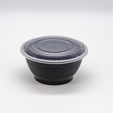 38oz White or Black Togo PP Soup Cups Deli ramen Bowls with lid 150 sets/cs