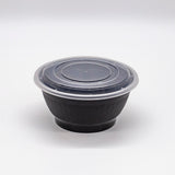 42oz White or Black Togo PP Soup Cups Deli ramen Bowls with lid 150 sets/cs