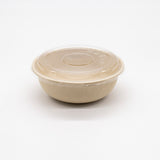 24oz Fiber Pulp Take Out Donburi Bowl With Lid 150/Pack