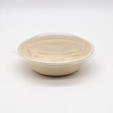 32oz  Fiber Pulp Take Out Donburi Bowl With Lid 150/Pack