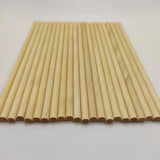 Wood Straw  size 6x200mm  500pcs/box
