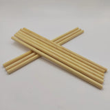 Wood Straw  size 6x200mm  500pcs/box