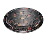 20/pack Heavy Duty Disposable Round Serving Trays Party Platter with Clear Lids 15"