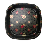 20/pack Sakura Square Sushi Party Trays  with Lid 10"