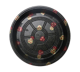 Heavy Duty Disposable Round Serving Trays Party Platter with Clear Lids 13"