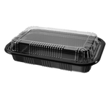 STI-815 Plastic PP Bento Box with Lid Black