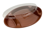 STI-68 Football Shape Sushi Party Tray Platters Food Serving Tray 50sets