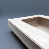 WBRT-228 - 11.5" x7" Wooden Sushi Container Togo Food Cake Sushi Box Grid Shape with lid 50sets