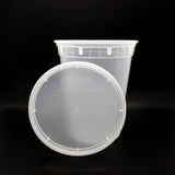 32oz Deli Food Storage Containers with Lid Togo Soup Cup Microwave Safe 240/pack