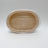 WBR-06 - 6.8" Round Wooden Sushi Container Togo Food Box with Lid