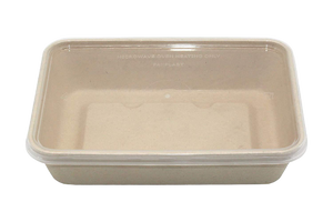 ST-500 Wheat straw Take Out Food Containers Lunch Bento Box Biodegradable 100sets