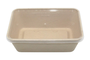 ST-750 Wheat straw Take Out Food Containers Lunch Bento Box Biodegradable 100sets