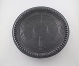 Heavy Duty Disposable Round Serving Trays Party Platter with Clear Lids 13"