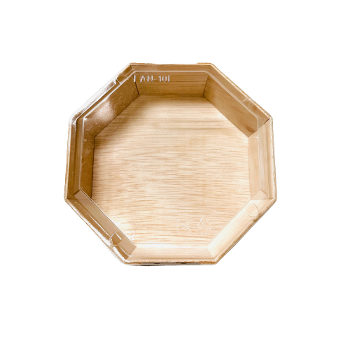 Octagonal Wood Tray For Serving Food Snacks Drinks Sushi - Temu