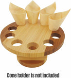 100/Pack 5" Disposable Pinewood Serving & Tasting Cone