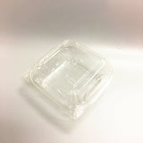 330/Pack Take Out PET Clamshell Clear Salad Container 5.5" Square Cake Sandwich Box