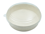 WBR-01 - 6" Round Wooden Sushi Container Togo Food Box with Lid