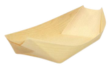 8.5" Wooden Boat Disposable Wood Boat Container 100Pcs