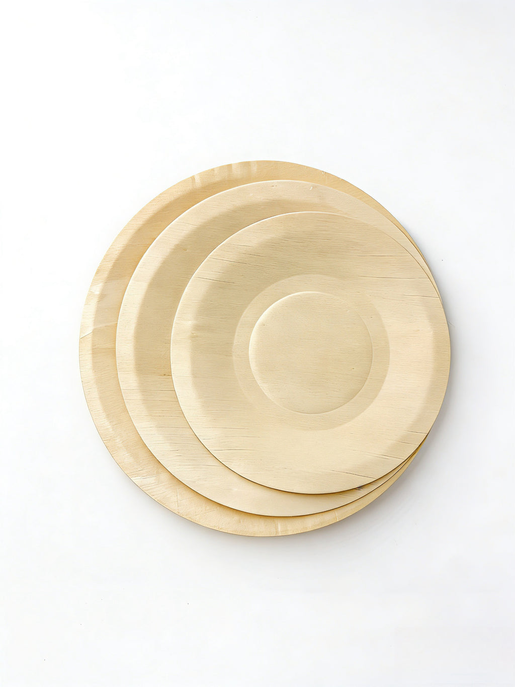 WPR Round Shallow Wooden Plate