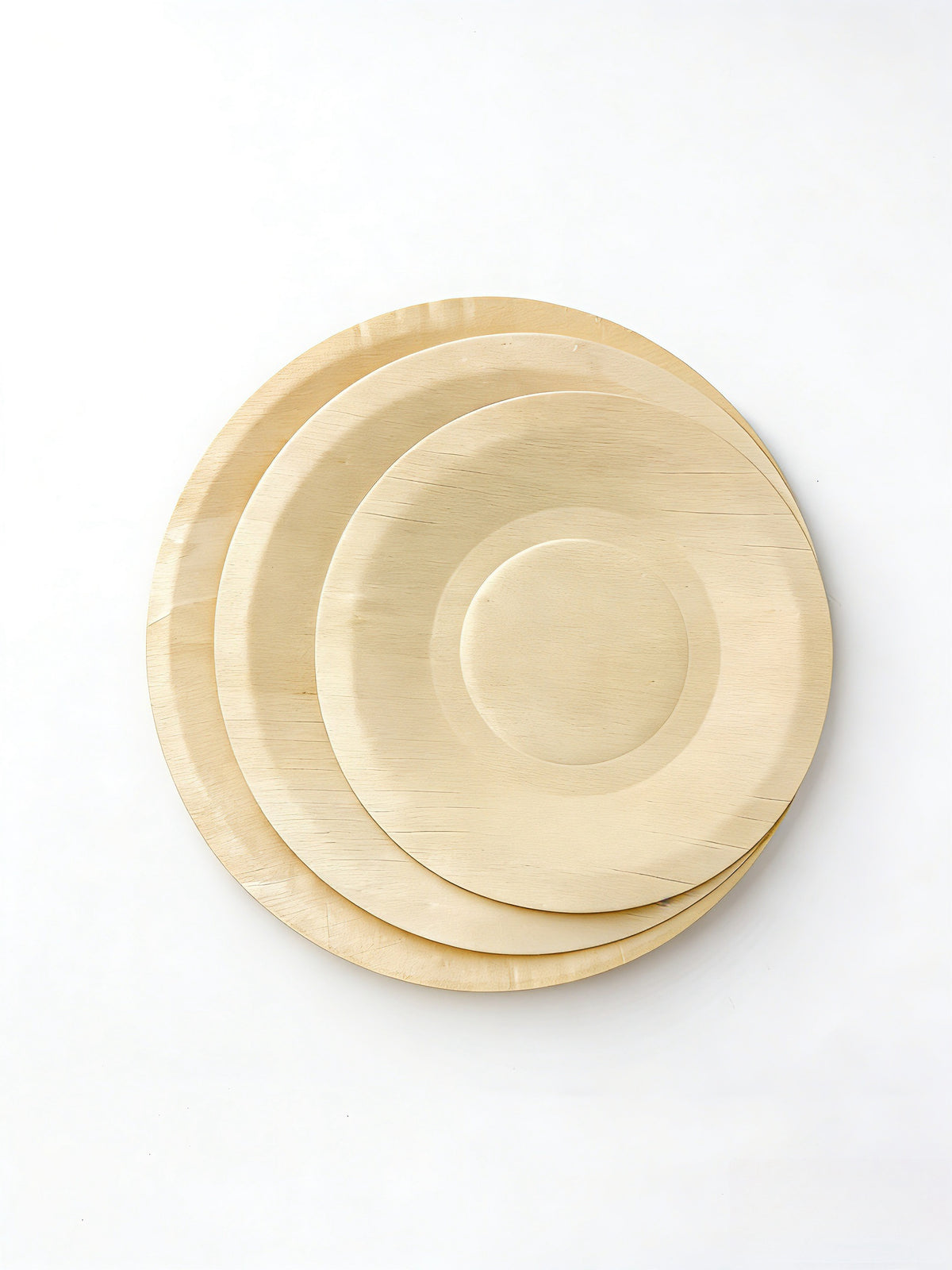 WPR Round Shallow Wooden Plate