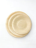 WPR Round Shallow Wooden Plate