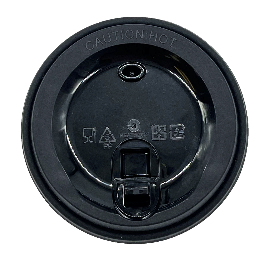 12oz White Paper Hot Cup with Lid, Disposable, 90mm Diameter
