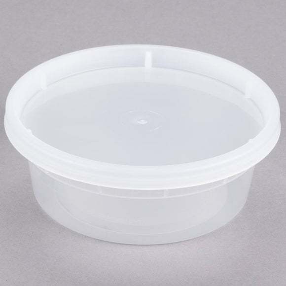 16 oz Plastic Soup Container With Lids To Go 240 Set
