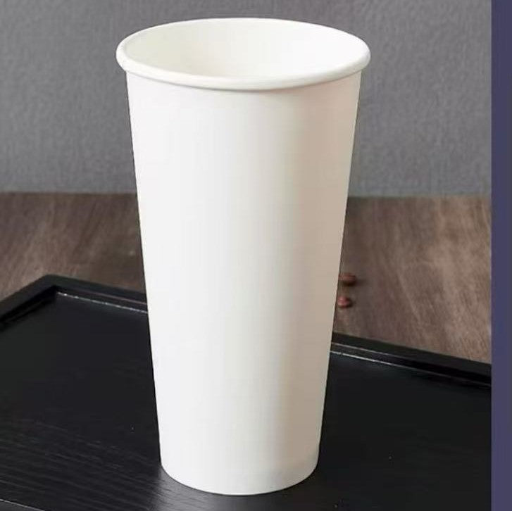 Hot Coffee Cup White Paper Cup 8/10/12/16/20oz
