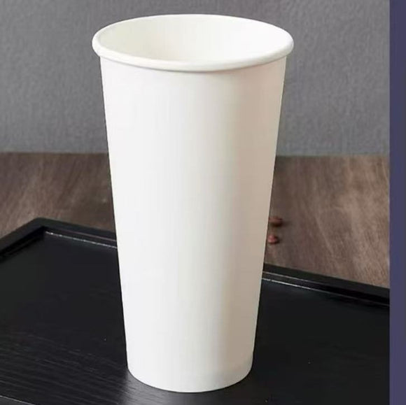 Hot Coffee Cup White Paper Cup 8/10/12/16/20oz