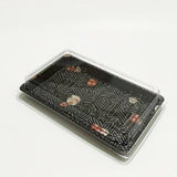 ST-6-020 Heavy Duty Sakura Sushi Containers Sushi Tray with Lid 100sets