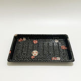 ST-6-020 Heavy Duty Sakura Sushi Containers Sushi Tray with Lid 100sets