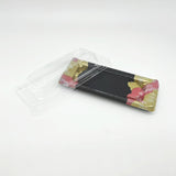 200 sets Red&Gold Pattern Base Sushi Tray with Clear Lid