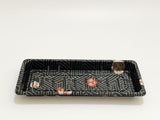 ST-2-001 Heavy Duty Sakura Sushi Rectangle Tray with Lid 100sets