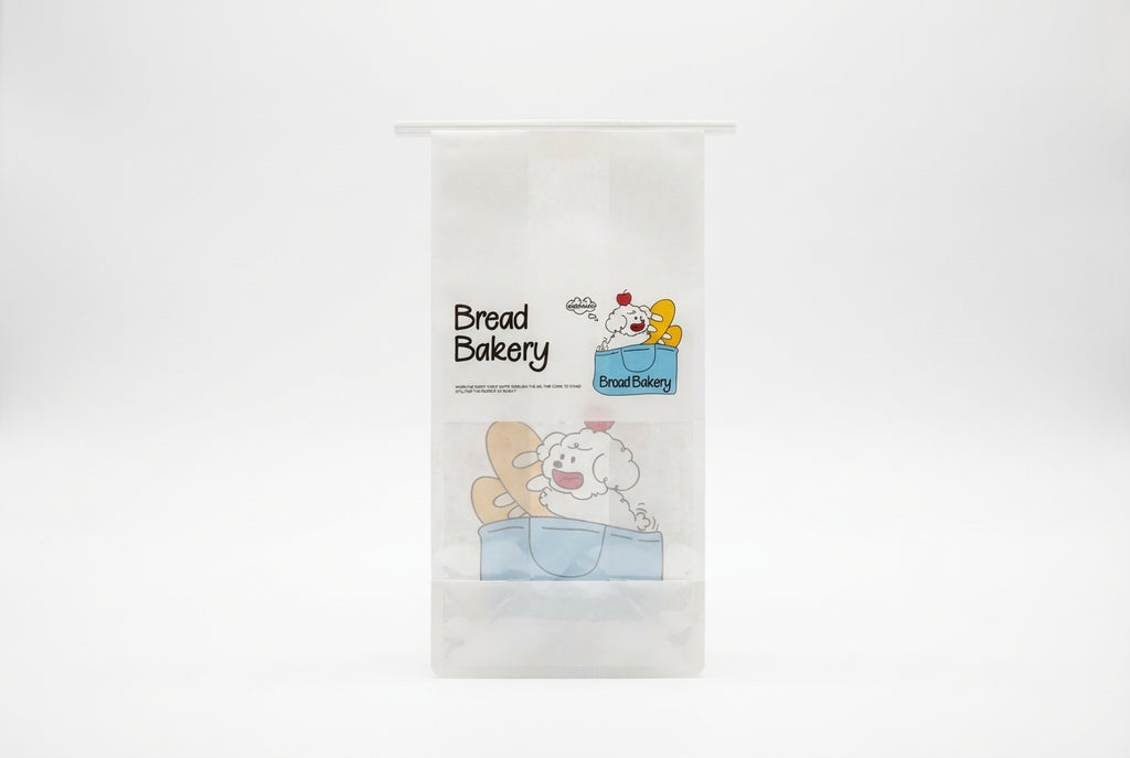 "Happy Puppy" Series Tin-Tie Bakery Bags – Cute Cartoon Bags With Display Window