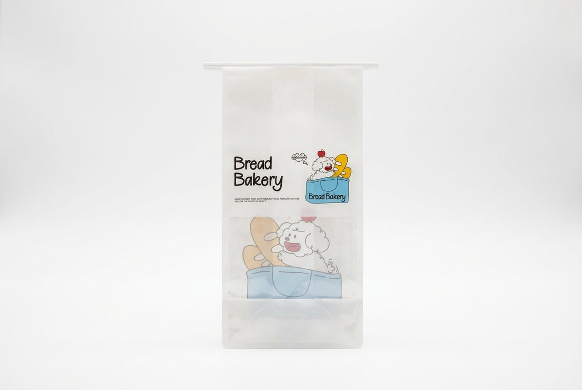 "Happy Puppy" Series Tin-Tie Bakery Bags – Cute Cartoon Bags With Display Window