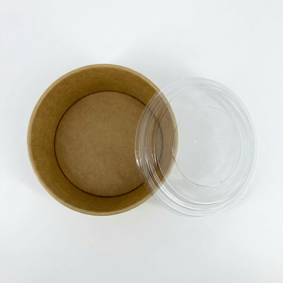 100pcs Round Kraft Paper Salad Bowl(16-44oz) Meal Prep Bowl.Lid Sold Separately
