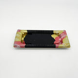 200 sets Red&Gold Pattern Base Sushi Tray with Clear Lid