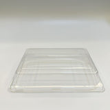 ST-3-008 Heavy Duty Sakura/Black Sushi Tray Out Tray With Clear Lid 100sets